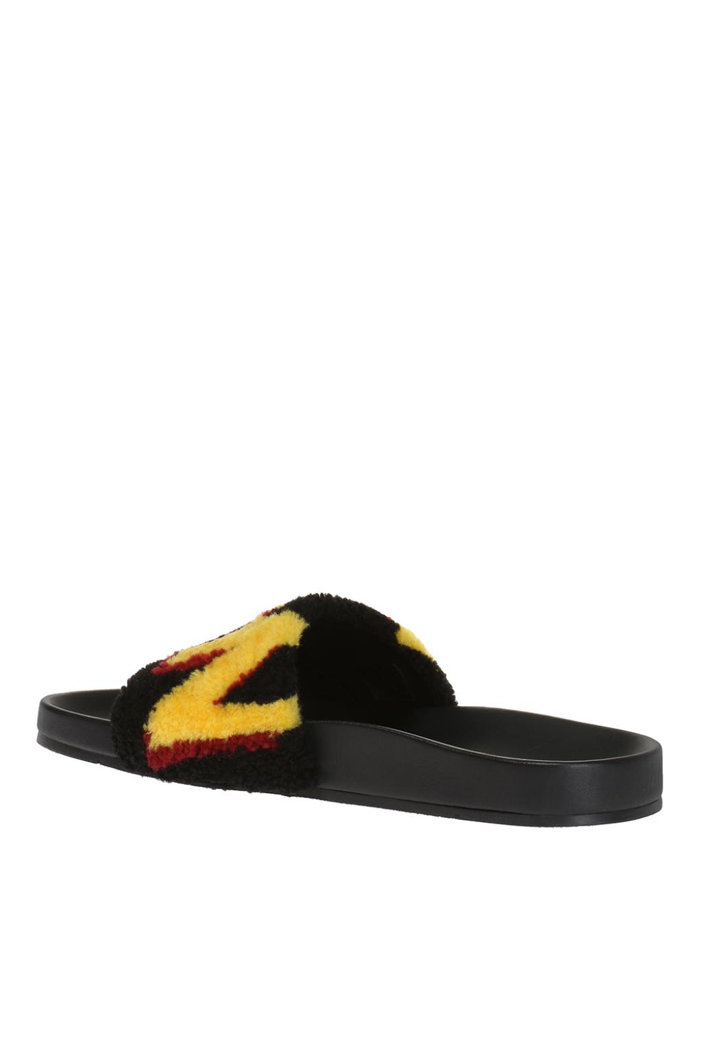 Fendi fur slippers hot sale